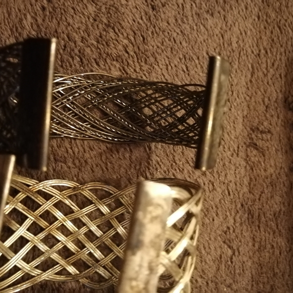 3 Metal woven bangles - Picture 7 of 8